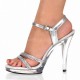 ALLURE Two Glitter Strap Clear Beginner Stripper Heels