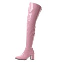 GAGA Pink Thigh High Gogo Boots