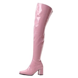 GAGA Pink Thigh High Gogo Boots