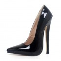 DRAG Black Fetish High Heel Pumps