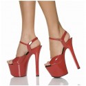 ADORE Red 7 Inch Stripper Heels