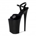 INFINITY Black 9 Inch Stripper Heels