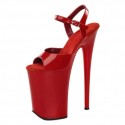 INFINITY Red 9 Inch Stripper Heels