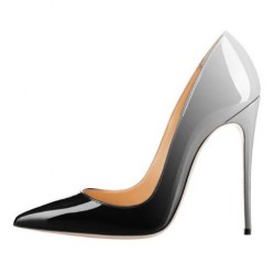 ELLIE Fading Black/Grey 12cm Stiletto High Heels