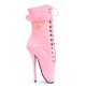 BALLET Pink Ankle Boots Lock/Key Charms