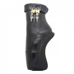 BALLET-63 Lockable Ballet Ankle Boots Heelless