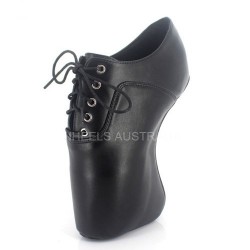 BALLET Black Wedge Ankle Boots Lace Up
