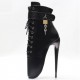 BALLET Ankle Boots Lockable Black Matt/Chrome