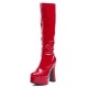 GAGA Platform Gogo Boots Knee High Stretch