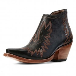 CUTE Black Short Womens Western Boots