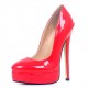 GAGA Red Fetish High Heel Drag Platform Pumps