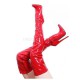 DRAG Queen Red 7 Inch Thigh High Boots
