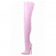 DRAG Queen Pink 7 Inch Thigh High Boots