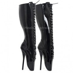 BALLET Knee High Boots Lace Up