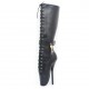 BALLET Black Knee High Boots Lockable