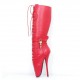 BALLET Red Knee High Boots Lockable