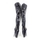 BALLET Black Lockable Thigh High Boots BDSM