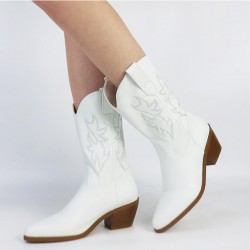CUTE White Ankle Cowgirl Boots