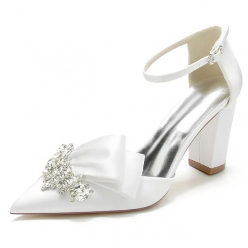 Block Heel Wedding Sandals, Jeweled Wedding Shoes, White Bridal Heels, White  Wedding Heels, Bridal Sandals, Crystal Bridal Shoes ''galaxy'' - Etsy