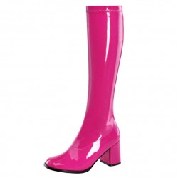 GAGA Hot Pink Gogo Boots Knee High