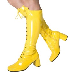 GAGA Lace Up Gogo Boots Knee High