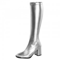 GAGA Wide Calf Silver Gogo Boots