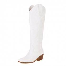 CUTE White Knee High Cowgirl Boots