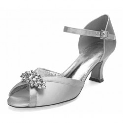 GATZ Silver Vintage Designer Wedding Shoes