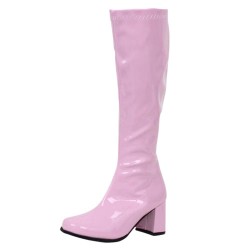 GAGA Pink Gogo Boots Wide Calf